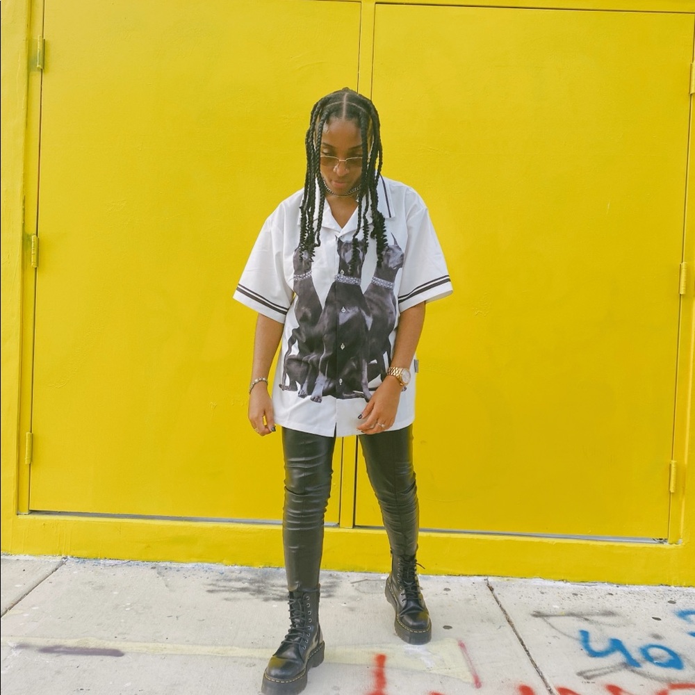 Doberman Short Sleeve Button Down